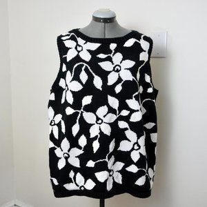 Vintage Jones New York Sport Floral Sweater Vest